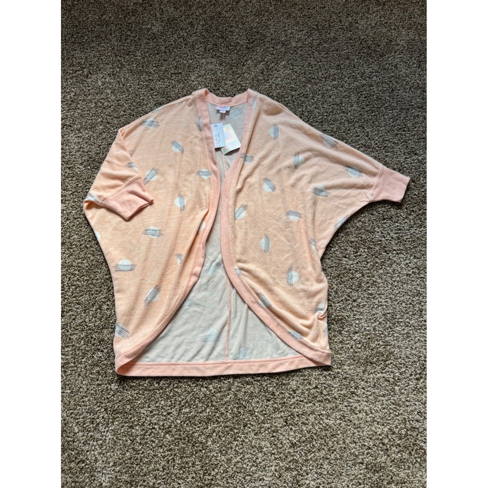 LuLaRoe Tracy Cocoon Cardigan M NWT Brushed Hacci Retro Abstract Print